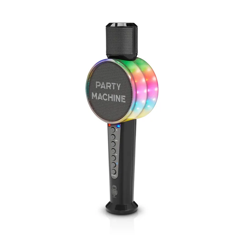 Singing Machine Party Machine Mic w/Bluetooth & Voice Changers