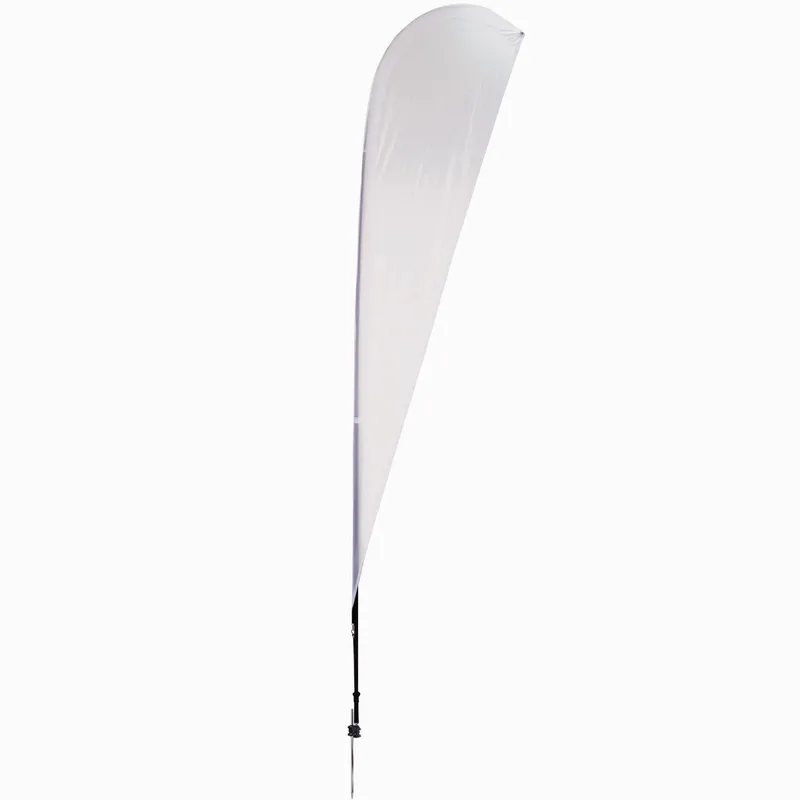 11.5' Streamline Teardrop Sail Sign Flag, 1-Sided, Spike view 2
