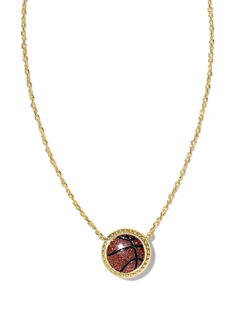 Kendra Scott Basketball Short Pendant - Gold