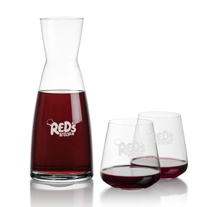Carafe & 2 Stemless
