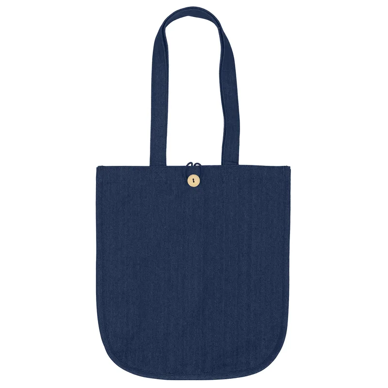Dan™ - Denim Tote - Screen Print (15" x 6" x 17") view 2