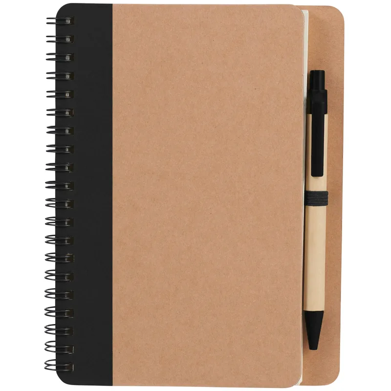 5'' x 7'' FSC® Mix Eco-Friendly Spiral Notebook with Pen view 2