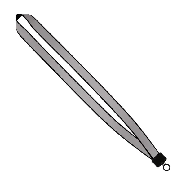 3/4" Reflective Lanyard with Plastic Clamshell & O-Ring view 3