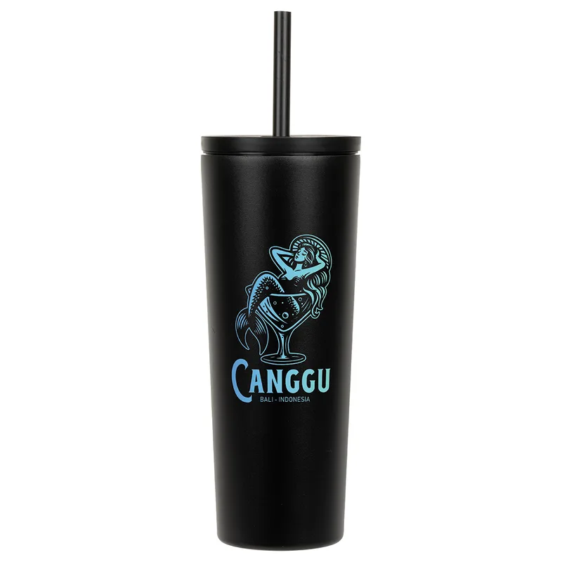 Bradford 24 oz Vacuum Insulated Stainless Steel Tumbler with Straw view 3
