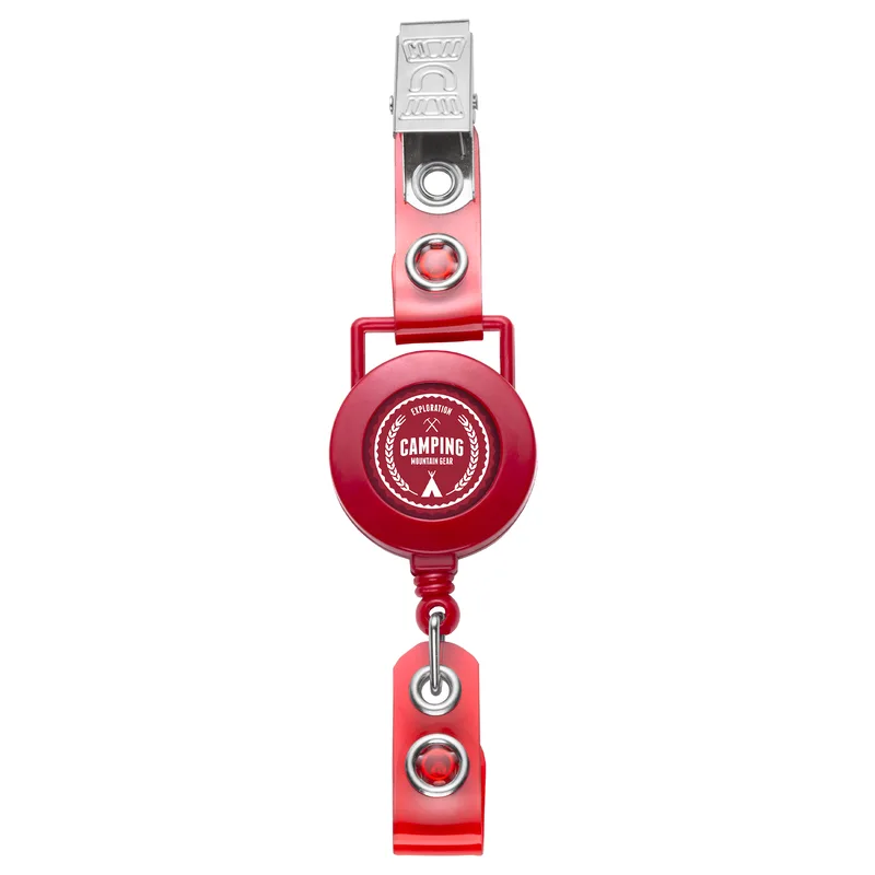 Square Hanger Retractable Badge Reel view 5