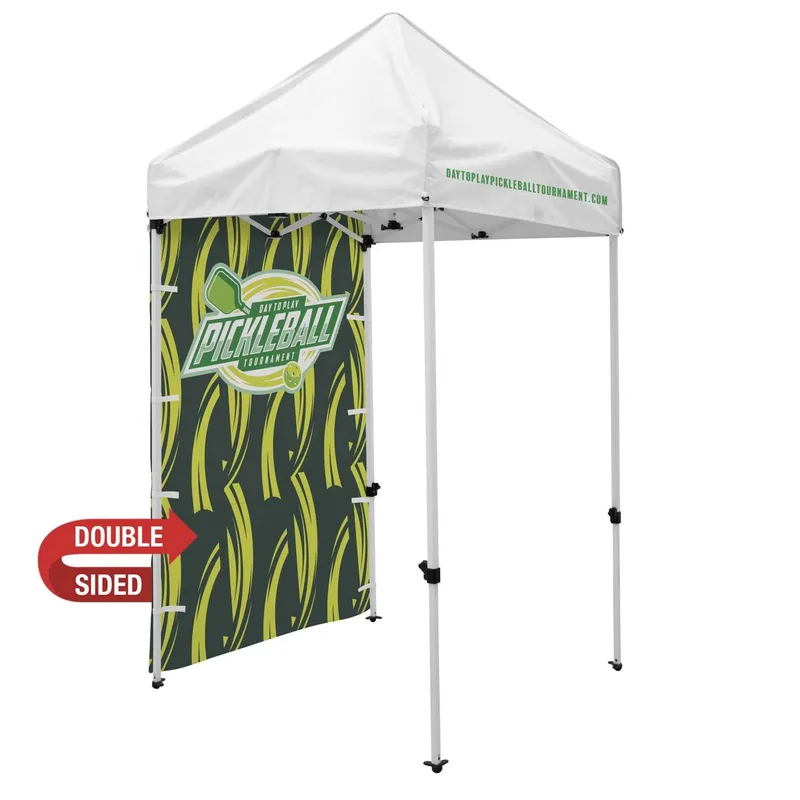 5' Economy Tent Full Wall (Dye Sublimated, Double-Sided) view 3