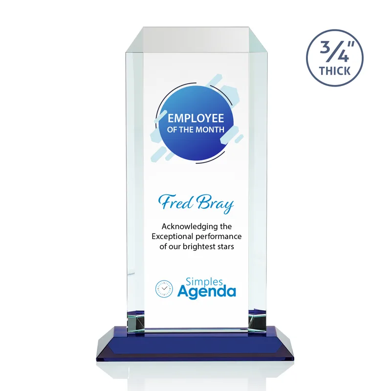 VividPrint™, Standard base, Blue, 7" x 11.75" x 3"