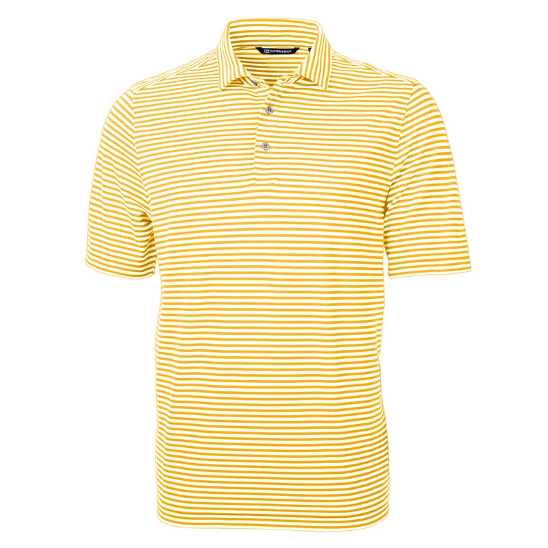 Cutter & Buck Virtue Eco Pique Stripe Recycled Mens Polo view 4