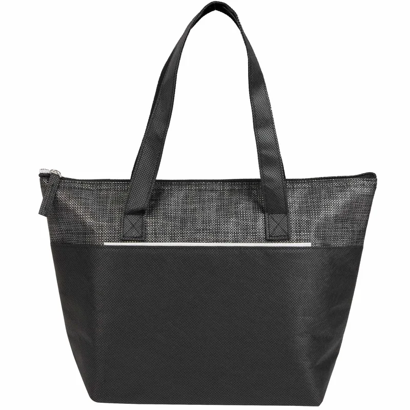 Mist Recycled 9-Can Non-Woven Tote Cooler view 2