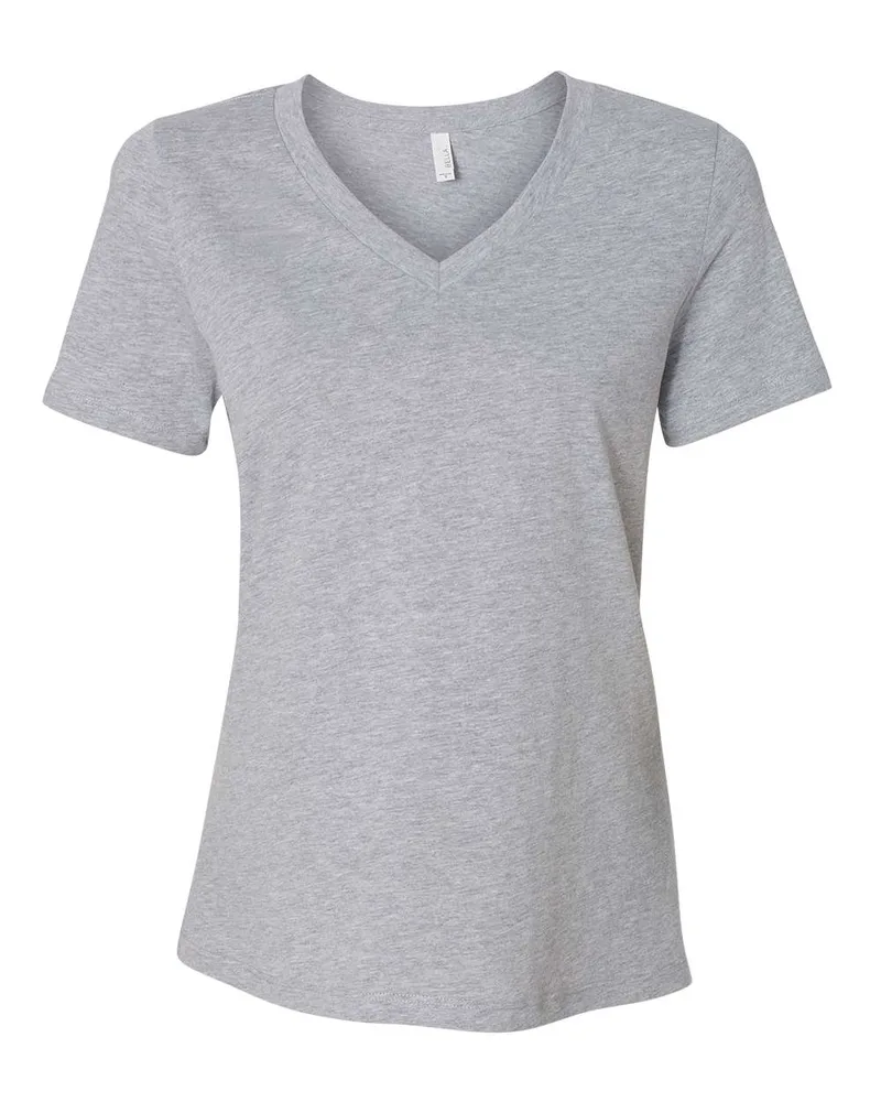 Bella+Canvas® Women's Relaxed Heather CVC V-Neck T-Shirt view 3