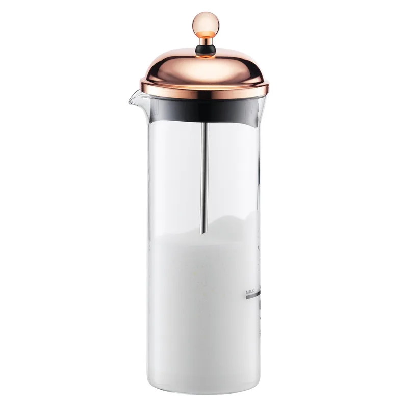 Bodum Chambord Manual Milk Frother Copper