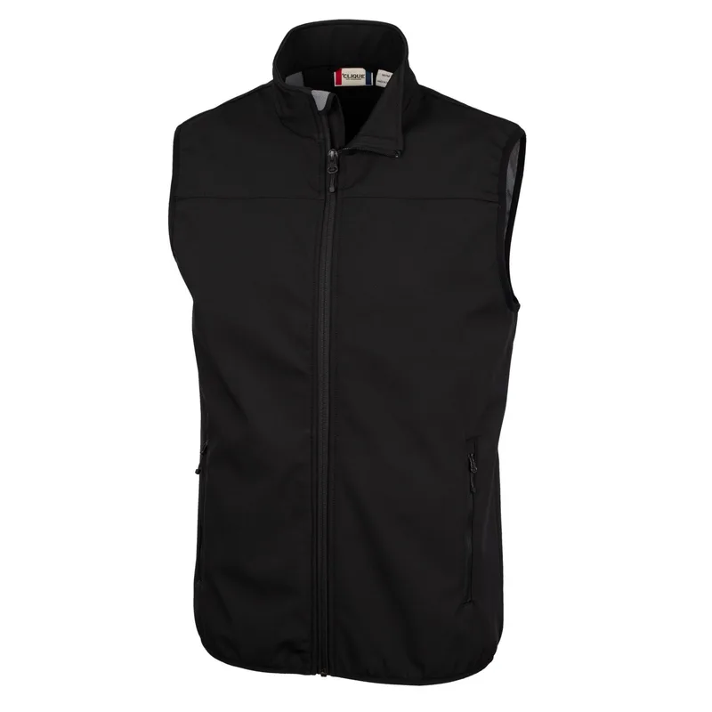 Clique Trail Recycled Stretch Softshell Mens Full Zip Vest