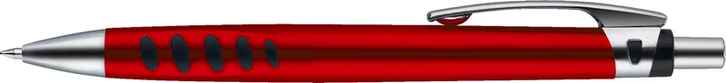 Metallic Red/Silver/Black Blank Side View