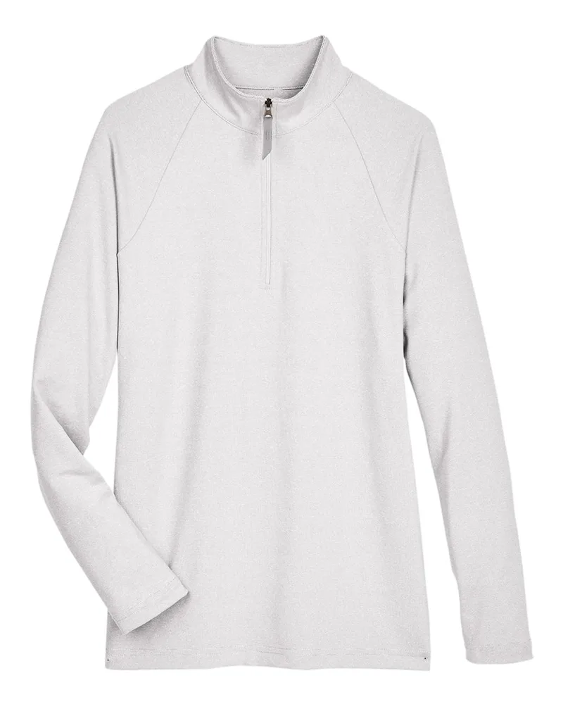 Devon and Jones® Women's CrownLux Performance® Clubhouse Quarter-Zip Pullover Sweater view 3