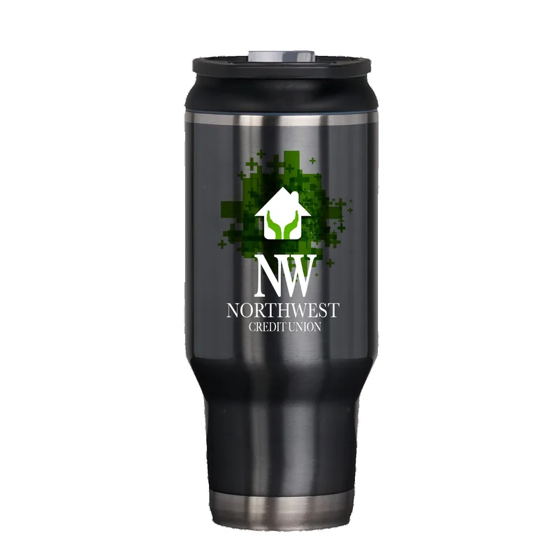 32 Oz. Igloo® Flip 'n Sip Stainless Steel Tumbler view 5