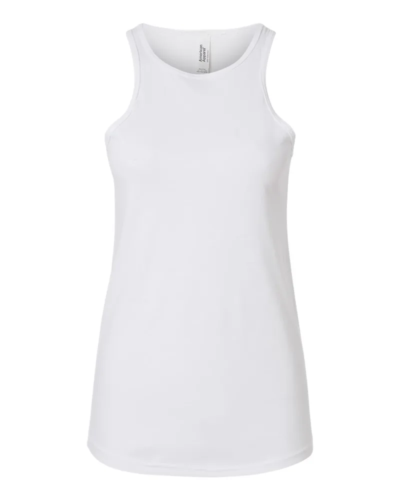 American Apparel® Ladies' CVC Racerneck Tank Tops view 7