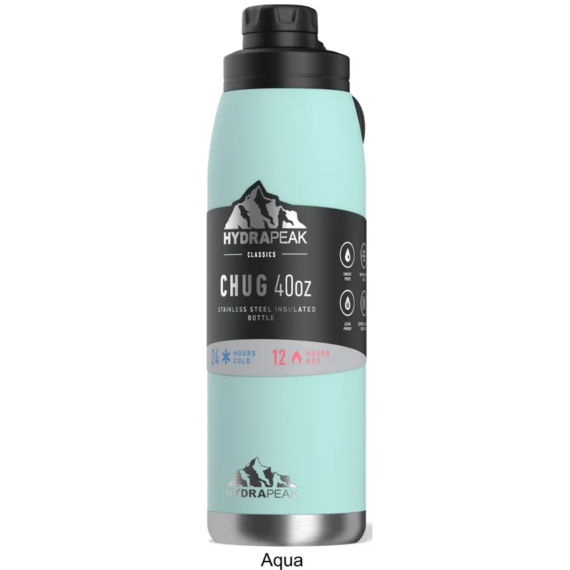 40 oz Hydrapeak® Stainless Steel Insulated Water Bottle view 4
