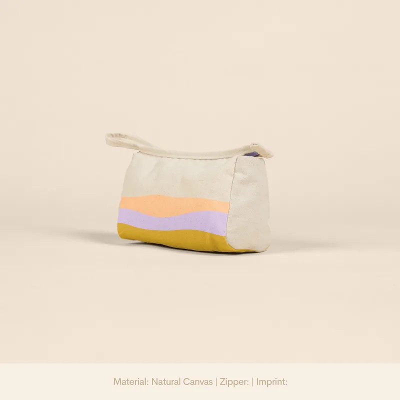 Natural Canvas Beige Logo Angle