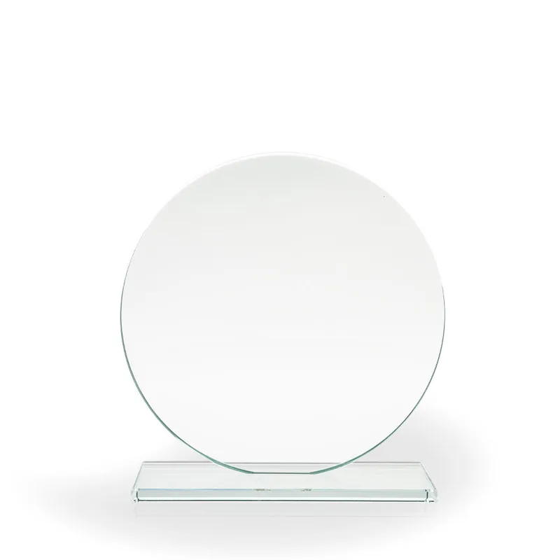Karla Circle Glass Award, Large - UV Print view 2