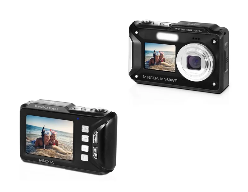 Minolta 48Mp/4K Dual Screen Waterproof Camera