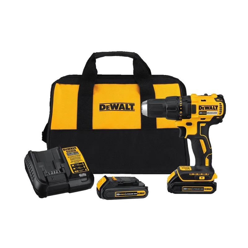 DeWalt 20V Max Compact Brushless Drill Driver Kit