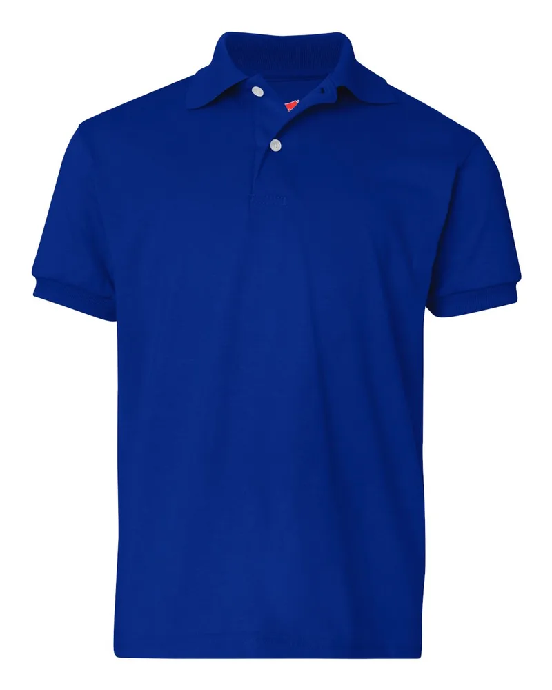Hanes® Youth EcoSmart® Jersey Polo view 5
