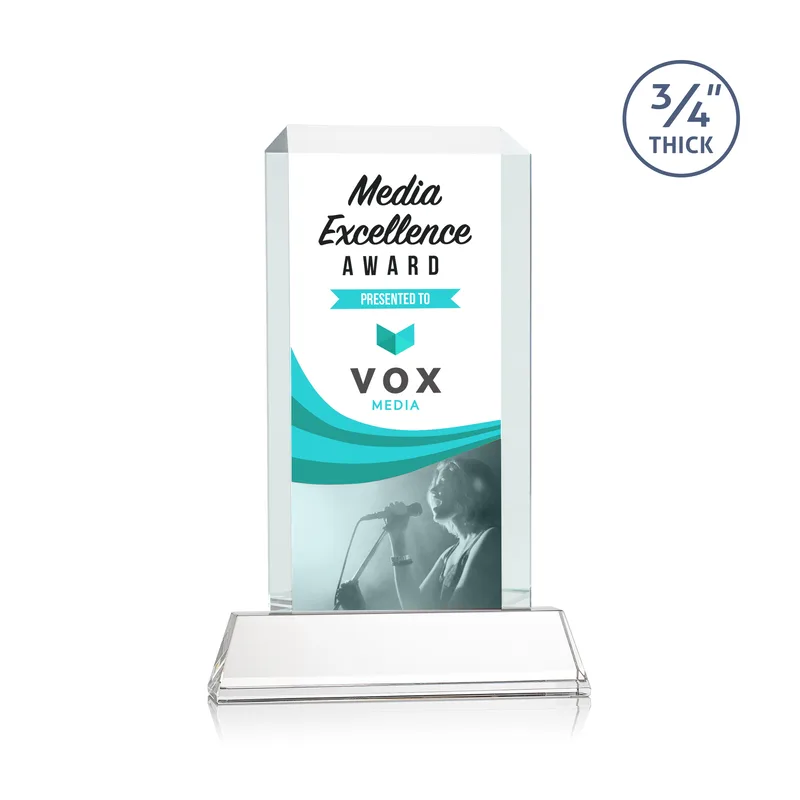VividPrint™, Newhaven base, Clear, 7" x 10.5" x 2"