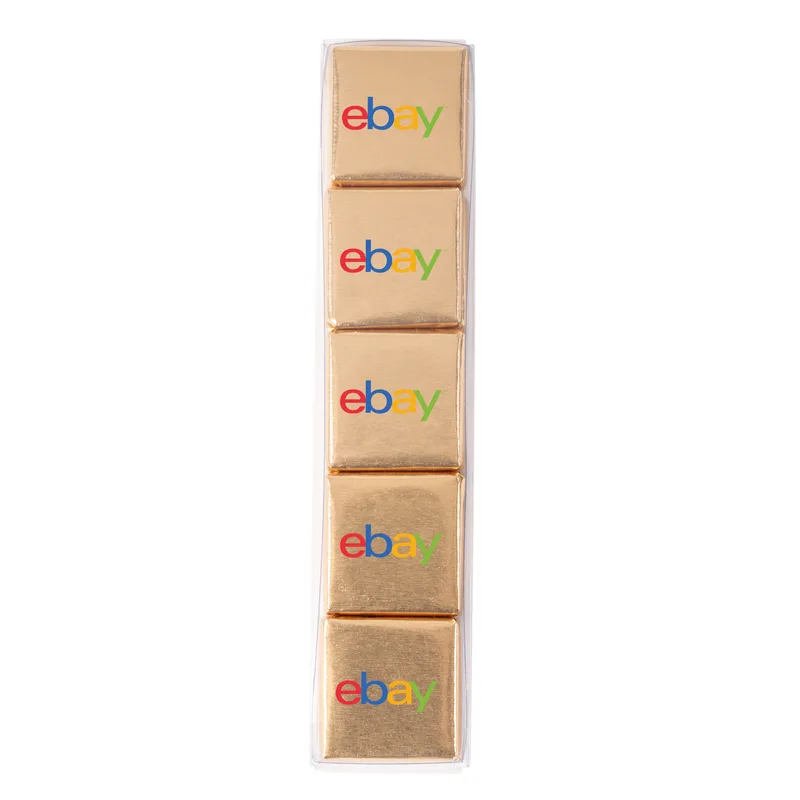 Ten Piece Chocolate Foiled Square Acetate- Full Color view 2