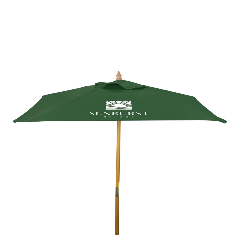 8' Square Wood Market Umbrella Kit (1 Imprint) view 7