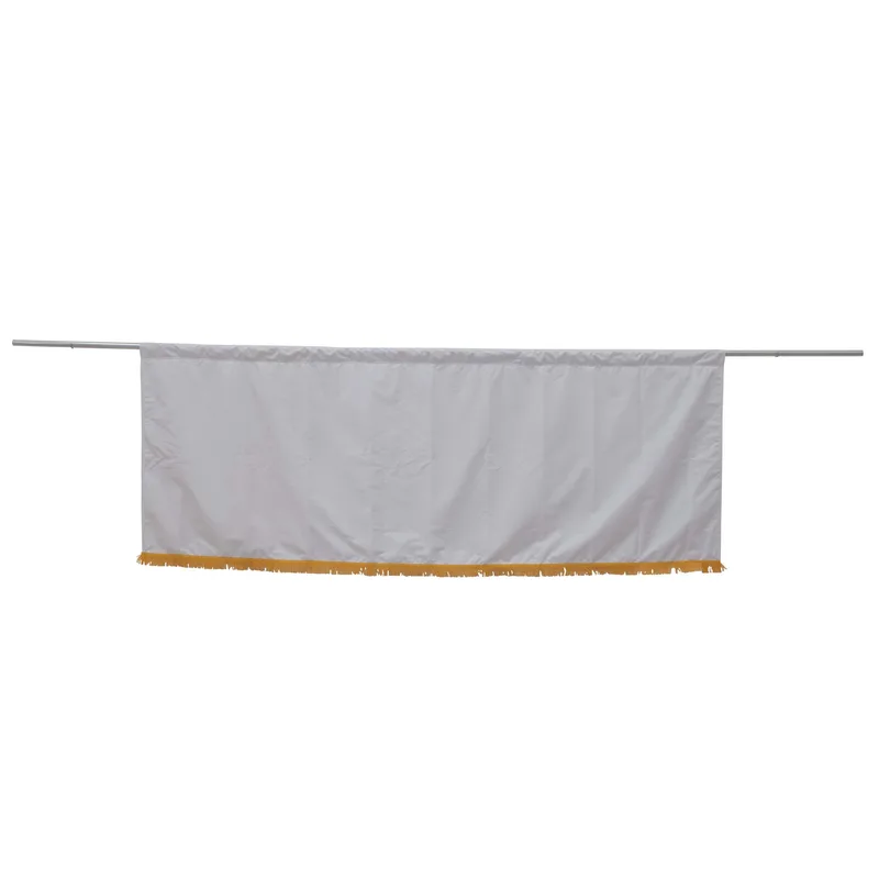 3' x 8' Parade Banner Straight Bottom Kit w/Gold Fringe view 2