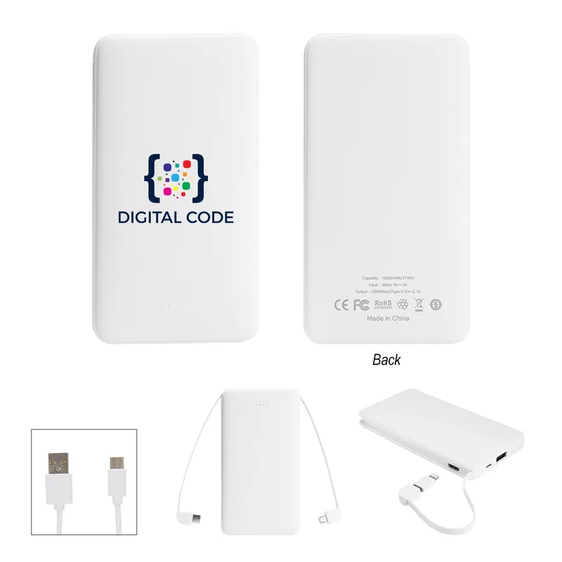 10,000 Mah Multi-cable Power Bank view 2
