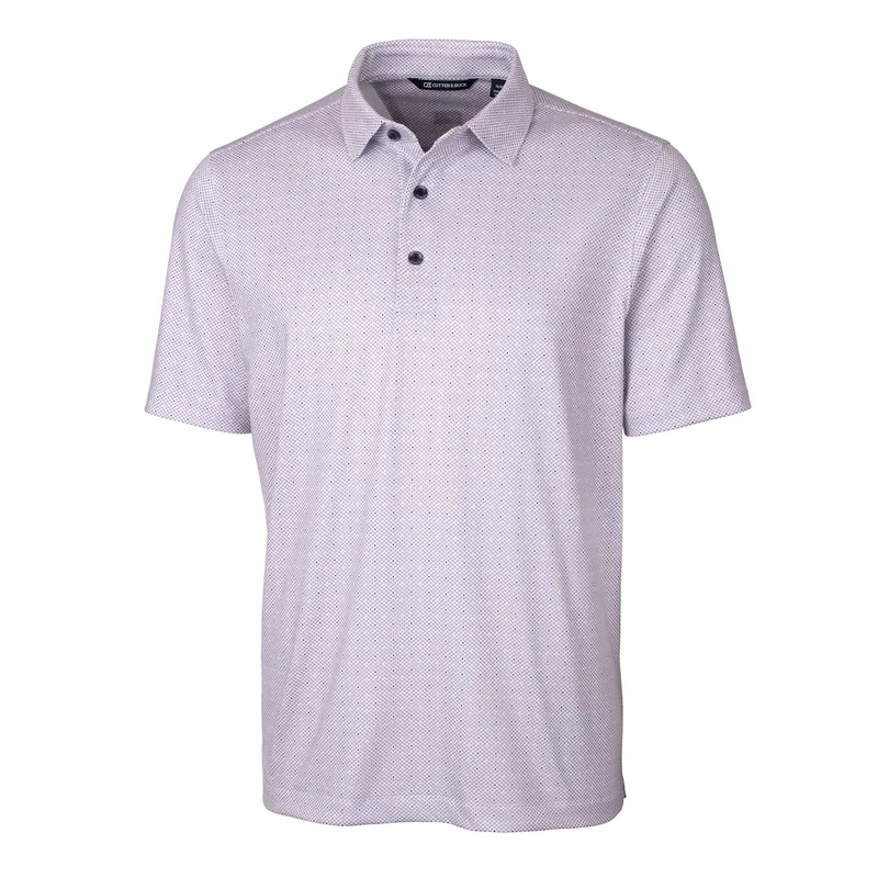 Cutter & Buck Pike Double Dot Print Stretch Mens Big and Tall Polo view 2