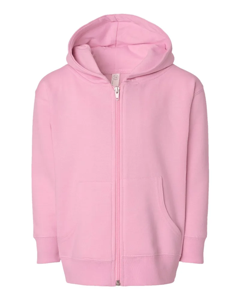 Rabbit Skins® Toddler Full-Zip Fleece Hooded Sweatshirt view 3