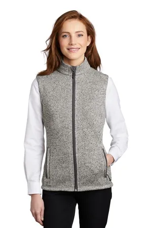 Port Authority ® Women's Sweater Fleece Vest view 2