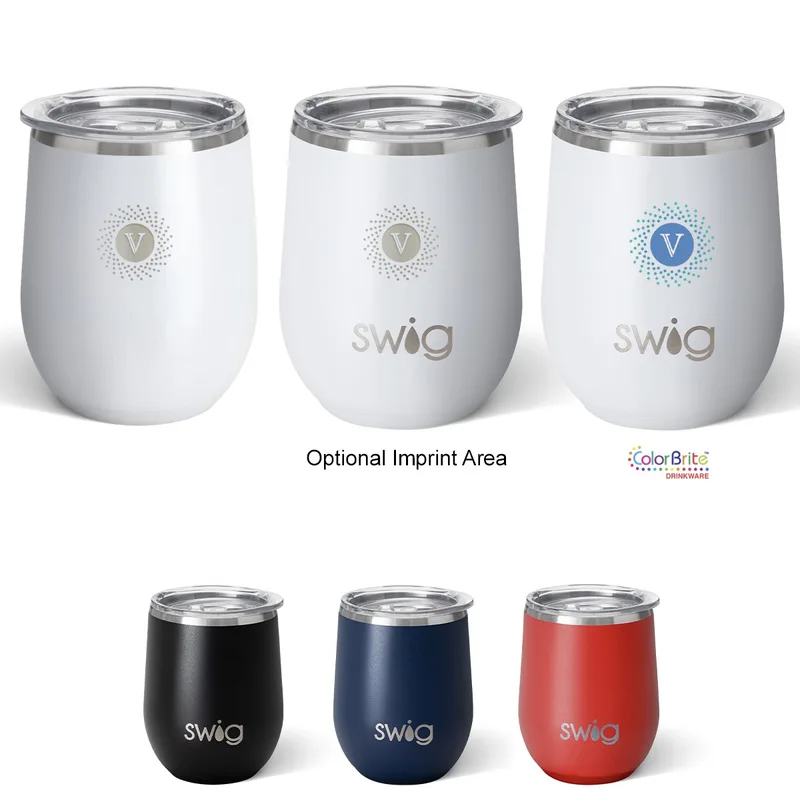 12 Oz. Swig Life™ Stainless Steel Stemless Wine Tumbler view 2
