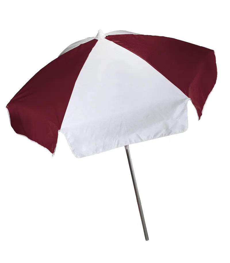 Burgundy Red/White