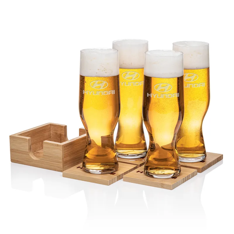 Bamboo Coaster Set