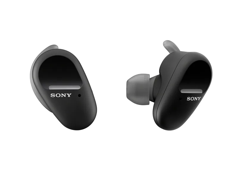 Sony Black Truly Wireless Sports In-Ear Noise Cancelling Ear Buds w/ Mic