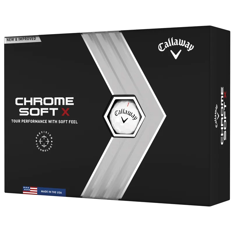 Callaway Chrome Soft X 22 White Golf Balls - 1 Dozen