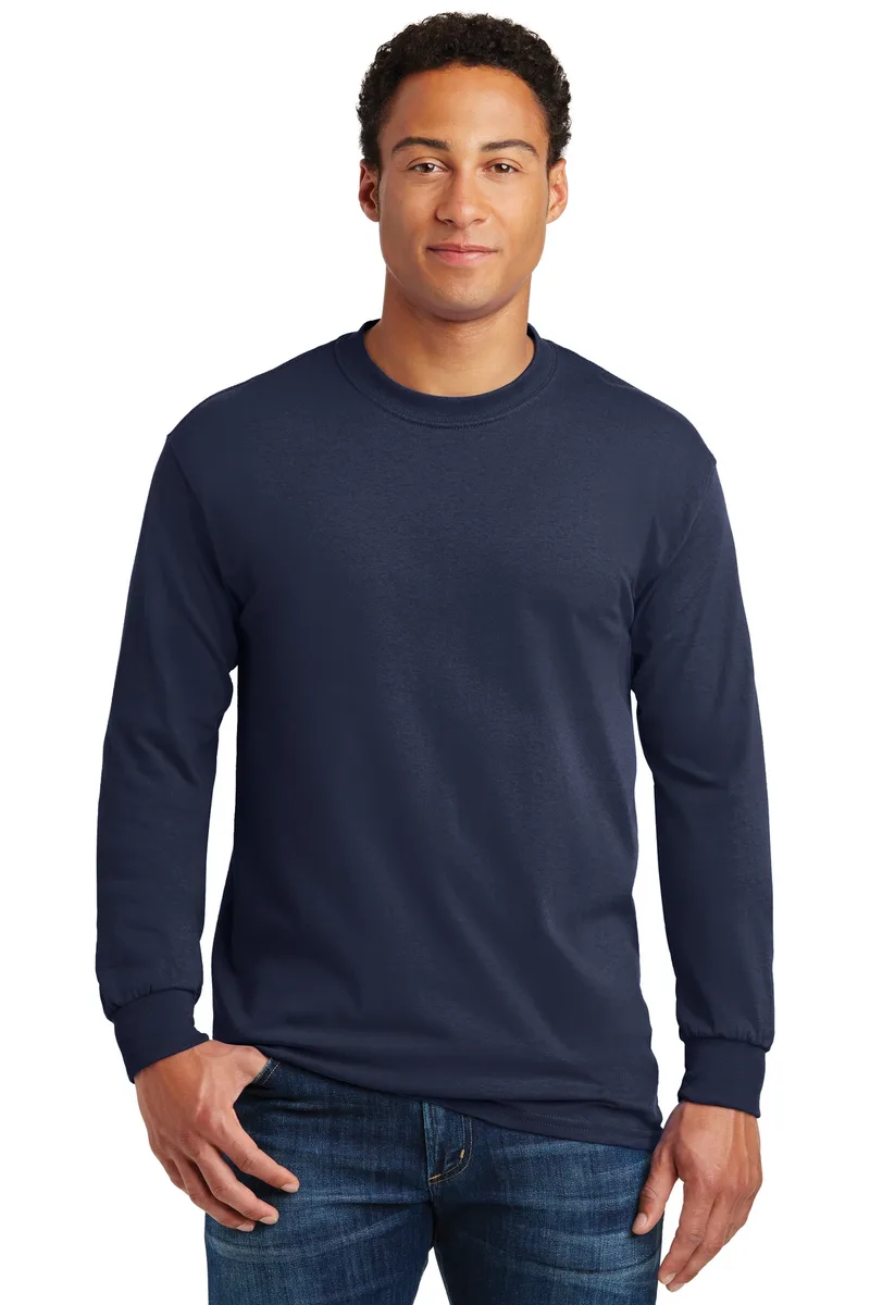 Gildan® - Heavy Cotton™ 100% Cotton Long Sleeve T-Shirt. view 3