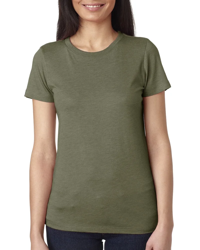 NEXT LEVEL APPAREL Ladies' Triblend Crew view 4