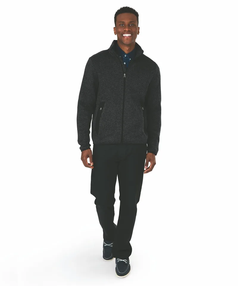 Men's Heathered Fleece Jacket view 3