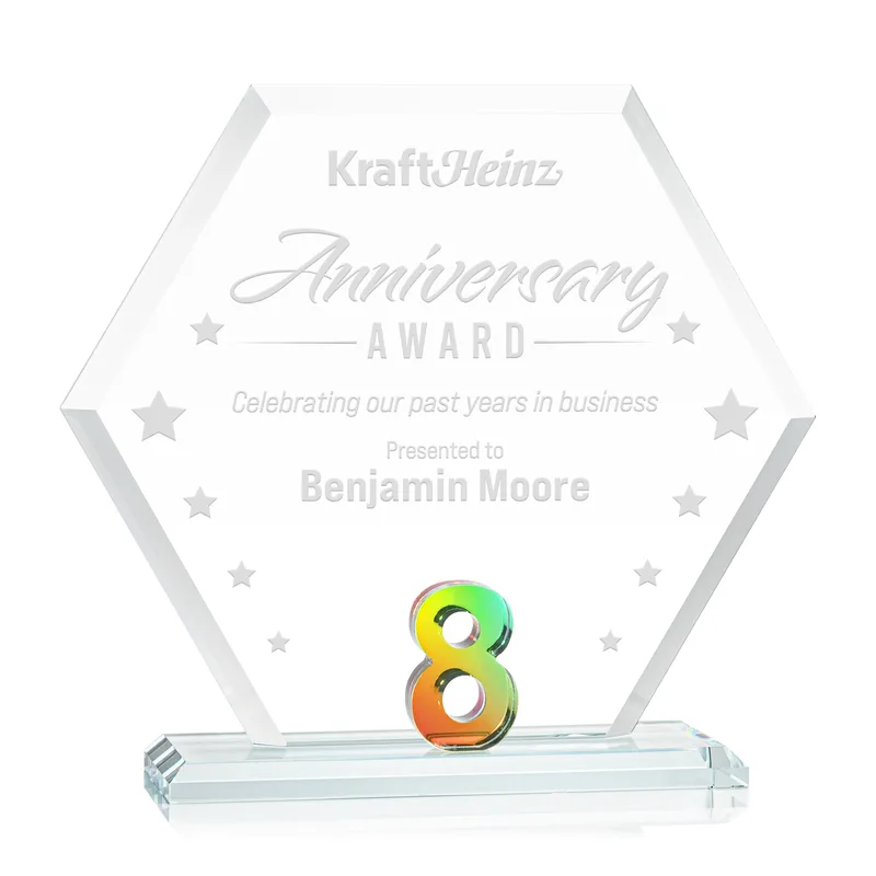Deep Etch, Prismatic, 9.25" x 8.5" x 3" Single Digit