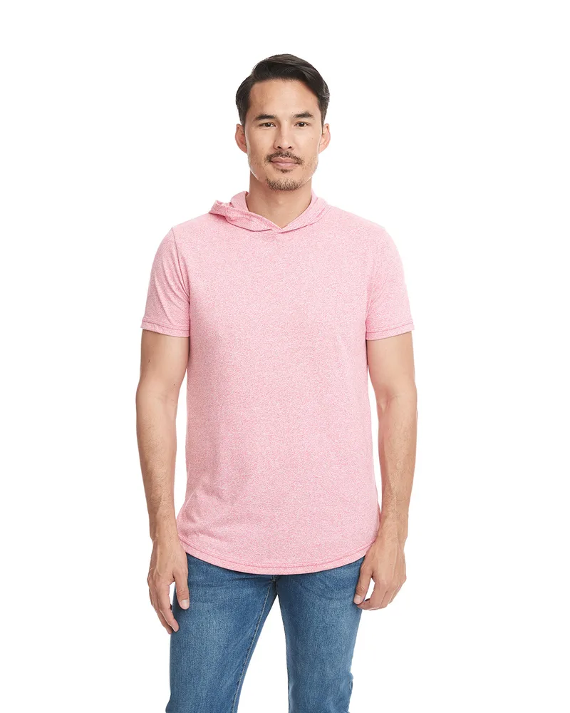 NEXT LEVEL APPAREL Unisex Mock Twist Short Sleeve Hoody T-Shirt view 6