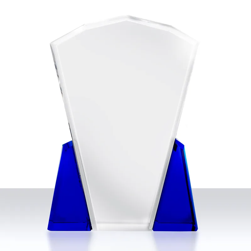 Facet Top Award with Blue Accents view 2