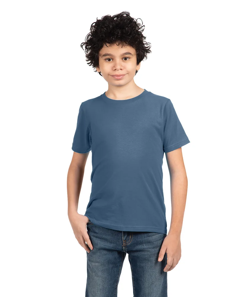 NEXT LEVEL APPAREL Youth Boys' Cotton Crew view 2
