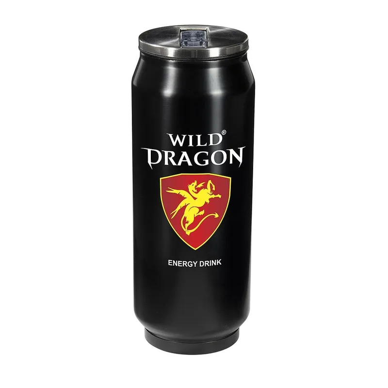 17 oz Vacuum Can with Straw view 2