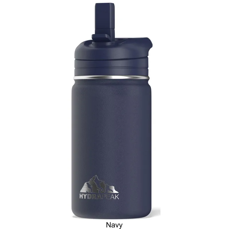 14 oz Hydrapeak® Stainless Steel Insulated Mini Water Bottle w/ Straw Lid view 4