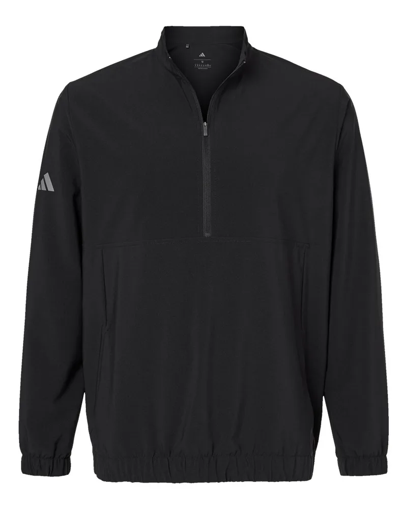 Adidas® Men's Stretch Woven Half-Zip Pullover Sweater view 3