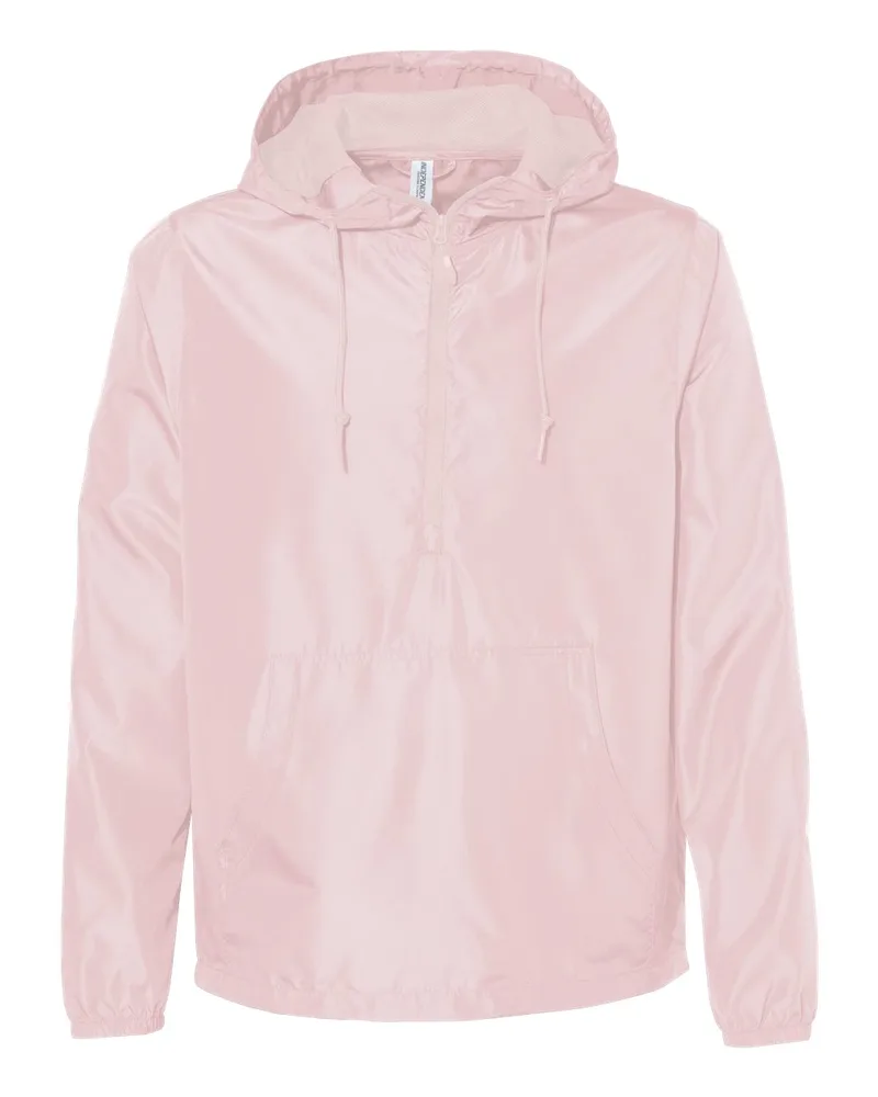 Independent Trading Co.® Unisex Lightweight Quarter-Zip Windbreaker Pullover Jacket view 5